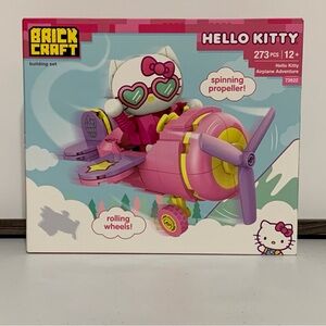 Brickcraft Hello Kitty Airplane Adventure Building Set-New